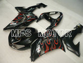 Kawasaki NINJA ZX10R 2006-2007 Injection ABS Fairing - Flame - Black - MFS3999